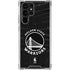 NBA Golden State Warriors Black Animal Print Galaxy S22 Ultra Clear Case