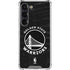 NBA Golden State Warriors Black Animal Print Galaxy S23 Clear Case