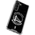 NBA Golden State Warriors Black Animal Print Galaxy S23 Clear Case