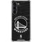 NBA Golden State Warriors Black Animal Print Galaxy S23 Plus Clear Case