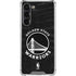 NBA Golden State Warriors Black Animal Print Galaxy S23 Plus Clear Case