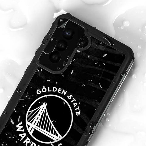 NBA Golden State Warriors Black Animal Print Galaxy S23 Plus Waterproof Case