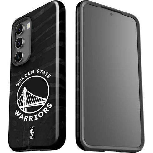 NBA Golden State Warriors Black Animal Print Galaxy S23 Pro Case