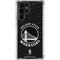 NBA Golden State Warriors Black Animal Print Galaxy S23 Ultra Clear Case
