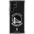 NBA Golden State Warriors Black Animal Print Galaxy S23 Ultra Clear Case