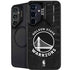NBA Golden State Warriors Black Animal Print Galaxy S25 Kickstand Case