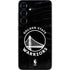 NBA Golden State Warriors Black Animal Print Galaxy S25 Plus Skin