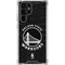 NBA Golden State Warriors Black Animal Print Galaxy S24 Ultra Clear Case