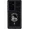 NBA Golden State Warriors Black Animal Print Galaxy S24 Ultra Waterproof Case