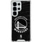 NBA Golden State Warriors Black Animal Print Galaxy S25 Ultra Clear Case