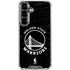 NBA Golden State Warriors Black Animal Print Galaxy S26 Clear Case