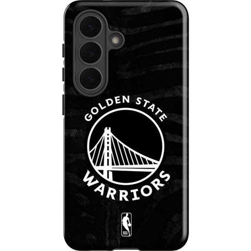 NBA Golden State Warriors Black Animal Print Galaxy S26 Impact Case