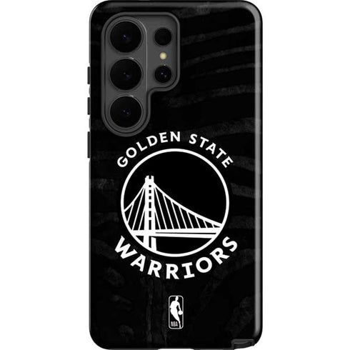 NBA Golden State Warriors Black Animal Print Galaxy S26 Ultra Impact Case