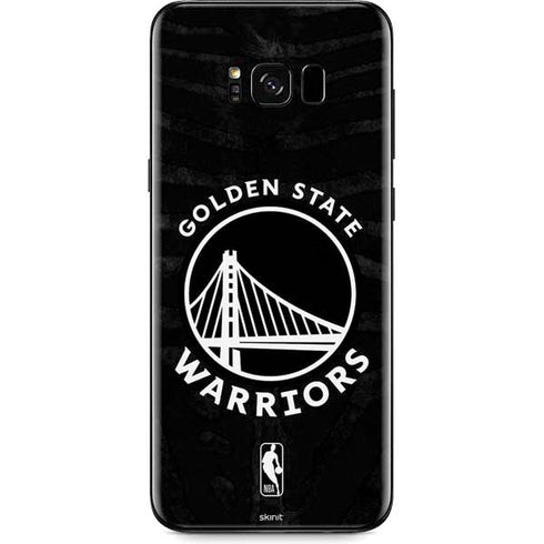 NBA Golden State Warriors Black Animal Print Galaxy S8 Plus Skin