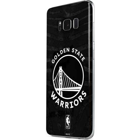 NBA Golden State Warriors Black Animal Print Galaxy S8 Plus Skin