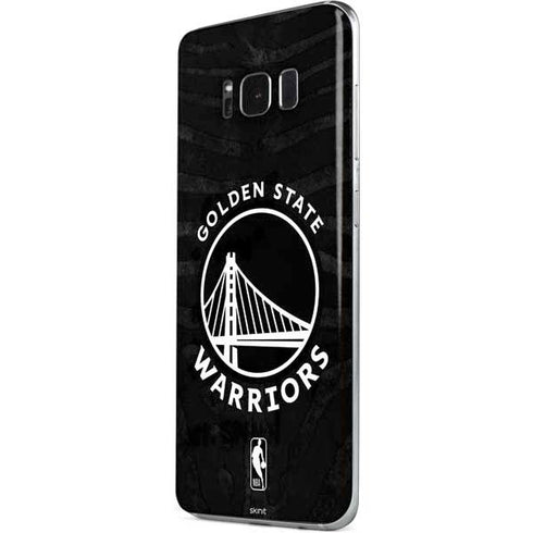 NBA Golden State Warriors Black Animal Print Galaxy S8 Skin