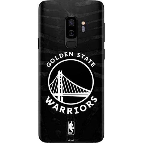NBA Golden State Warriors Black Animal Print Galaxy S9 Plus Skin