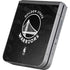 NBA Golden State Warriors Black Animal Print Galaxy Z Flip6 Skin