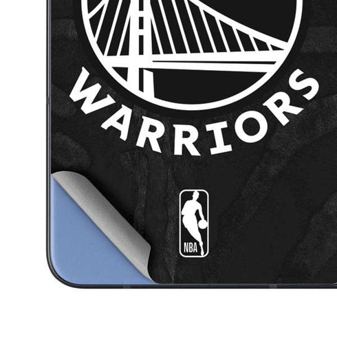 NBA Golden State Warriors Black Animal Print Galaxy Z Fold5 5G Skin