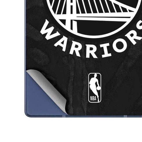 NBA Golden State Warriors Black Animal Print Galaxy Z Fold6 Skin