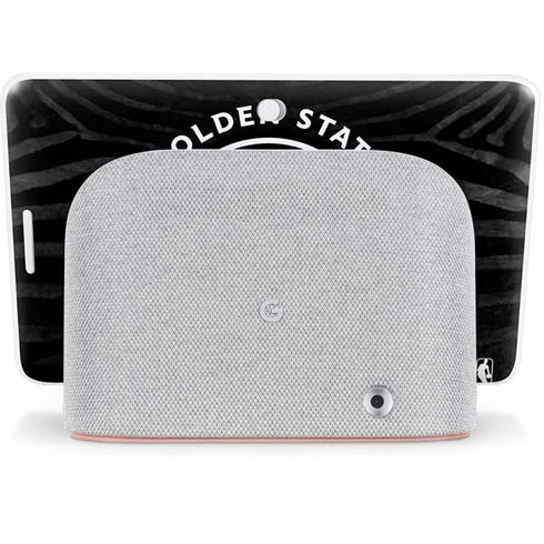 NBA Golden State Warriors Black Animal Print Google Home Hub Skin