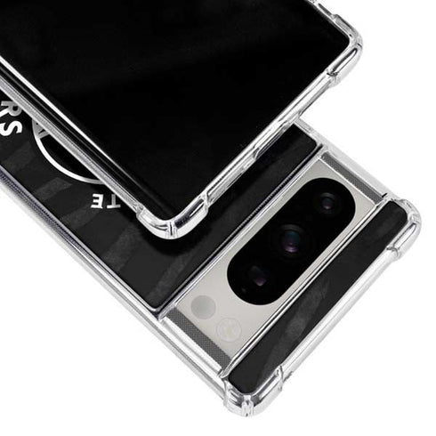 NBA Golden State Warriors Black Animal Print Google Pixel 8 Pro Clear Case
