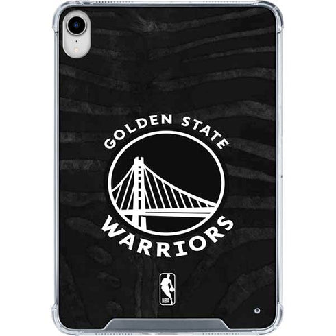 NBA Golden State Warriors Black Animal Print iPad 11th Gen (2025) Clear Case