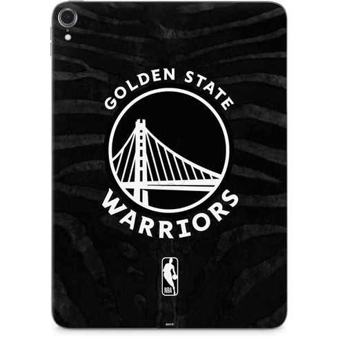 NBA Golden State Warriors Black Animal Print Apple iPad Pro Skin