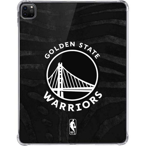 NBA Golden State Warriors Black Animal Print iPad Pro 11in (2024) Clear Case