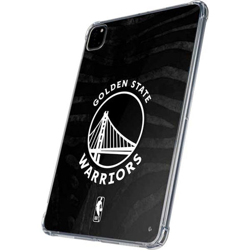 NBA Golden State Warriors Black Animal Print iPad Pro 11in (2024) Clear Case