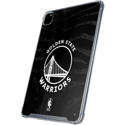 NBA Golden State Warriors Black Animal Print iPad Pro 12.9in (2020) Clear Case