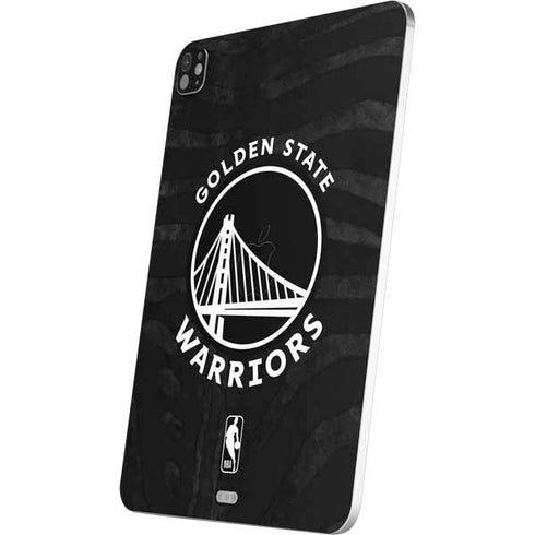 NBA Golden State Warriors Black Animal Print iPad Pro 13in M4 (2024) Skin