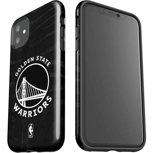 NBA Golden State Warriors Black Animal Print iPhone 11 Impact Case