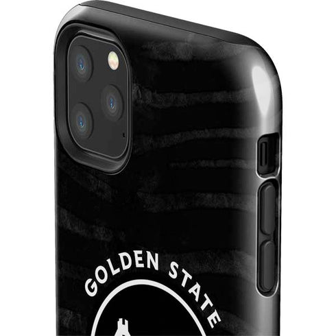 NBA Golden State Warriors Black Animal Print iPhone 11 Pro Max Impact Case