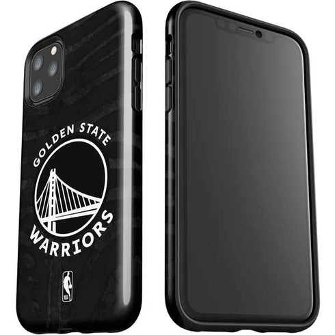 NBA Golden State Warriors Black Animal Print iPhone 11 Pro Max Impact Case