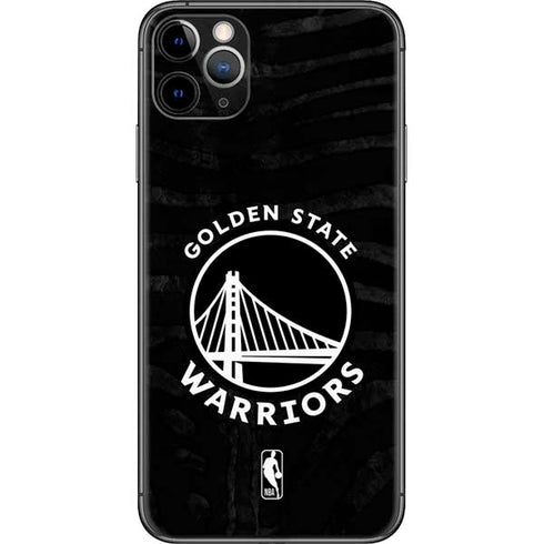 NBA Golden State Warriors Black Animal Print iPhone 11 Pro Max Skin