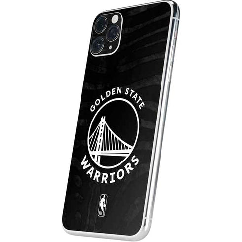 NBA Golden State Warriors Black Animal Print iPhone 11 Pro Max Skin