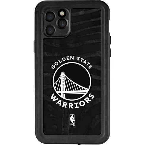 NBA Golden State Warriors Black Animal Print iPhone 11 Pro Waterproof Case