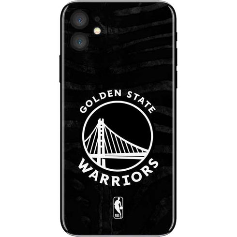 NBA Golden State Warriors Black Animal Print iPhone 11 Skin