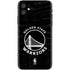 NBA Golden State Warriors Black Animal Print iPhone 11 Skin