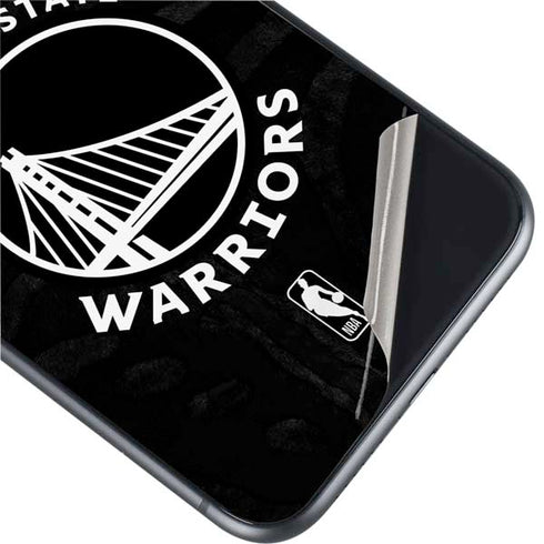 NBA Golden State Warriors Black Animal Print iPhone 11 Skin