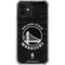NBA Golden State Warriors Black Animal Print iPhone 12 Clear Case