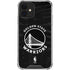 NBA Golden State Warriors Black Animal Print iPhone 12 Clear Case