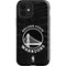 NBA Golden State Warriors Black Animal Print iPhone 12 Impact Case