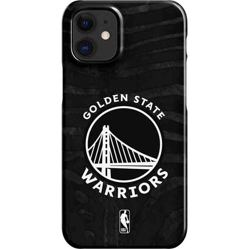 NBA Golden State Warriors Black Animal Print iPhone 12 Mini Lite Case