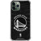 NBA Golden State Warriors Black Animal Print iPhone 12 Pro Max Clear Case