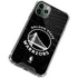 NBA Golden State Warriors Black Animal Print iPhone 12 Pro Max Clear Case