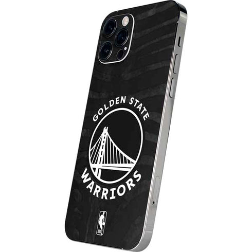 NBA Golden State Warriors Black Animal Print iPhone 12 Pro Max Skin