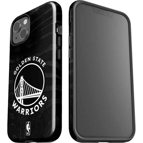 NBA Golden State Warriors Black Animal Print iPhone 13 Impact Case