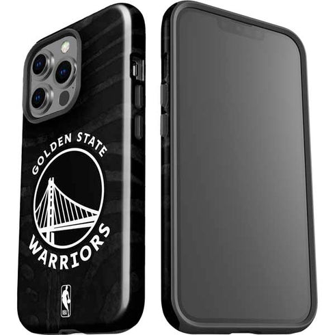 NBA Golden State Warriors Black Animal Print iPhone 13 Pro Impact Case
